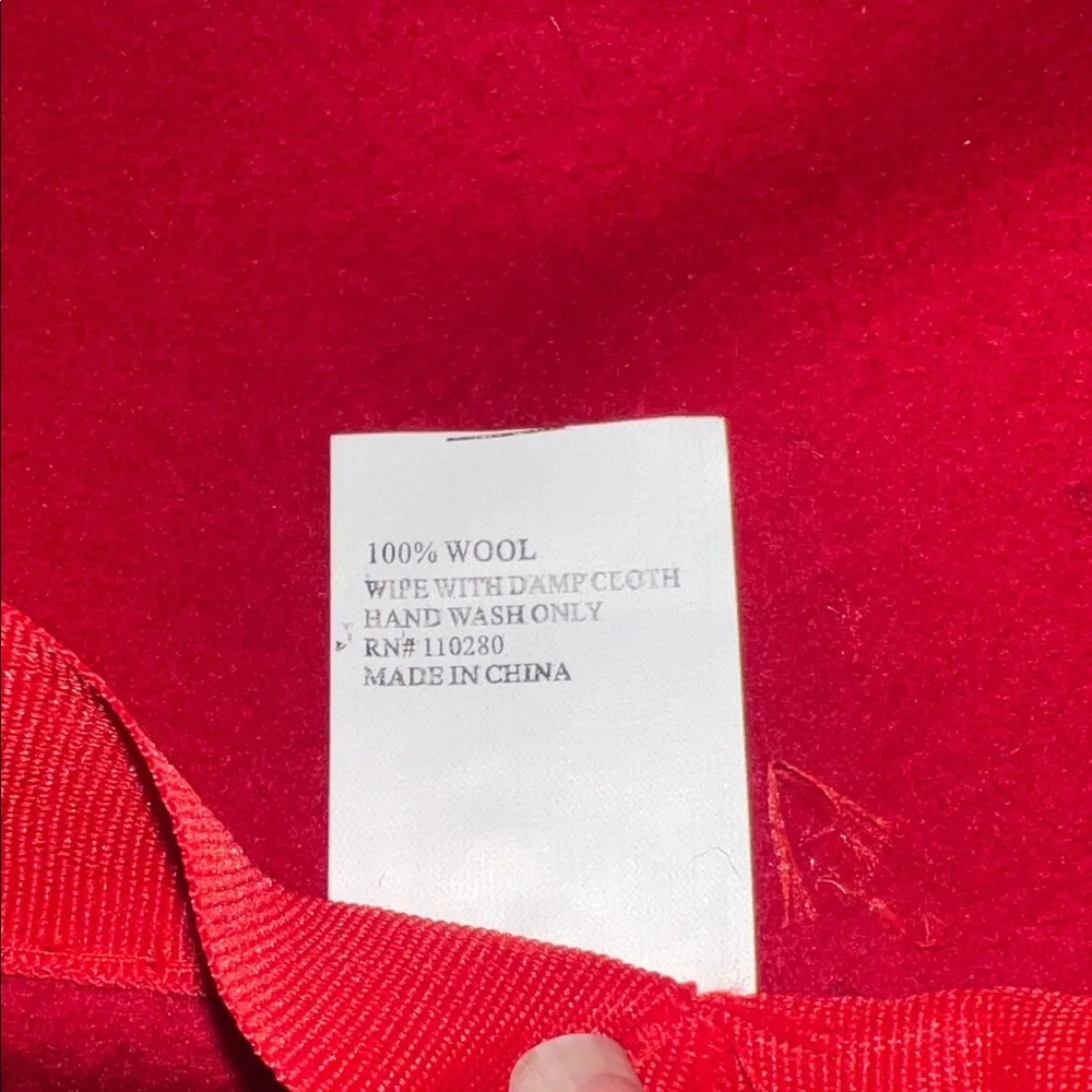 Red and Purple Hat‎ with Ribbon Detail